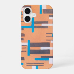 Vintage Art Deco Jazz Pochoir, Geometric Pattern iPhone 16 Case