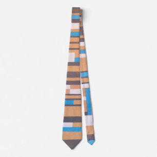 Vintage Art Deco Jazz Pochoir, Geometric Pattern Tie