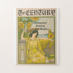 Vintage Art Deco Magazine Cover Jigsaw Puzzle
