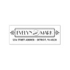 Vintage Art Deco Monogram Return Address