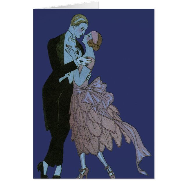 Vintage Art Deco Newlyweds, Love Wedding Dance (Front)