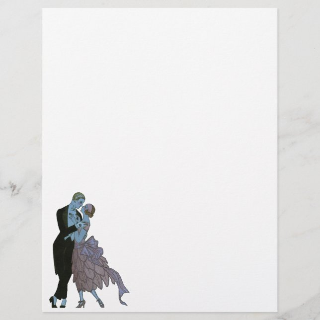 Vintage Art Deco Newlyweds, Love Wedding Dance (Front)