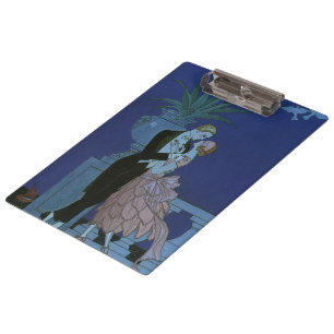 Vintage Art Deco Newlyweds, Oui by George Barbier Clipboard