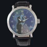 Vintage Art Deco Newlyweds, Oui by George Barbier Watch<br><div class="desc">Vintage illustration love and romance art deco image with a man and a woman dressed in formal attire ballroom dancing in the moonlight; she is in an elegant wedding gown resembling a flower with petals and he is in his finest tuxedo. The couple is standing on a balcony overlooking the...</div>