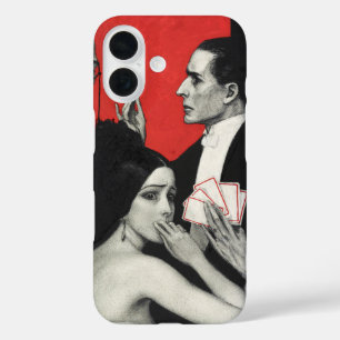 Vintage Art Deco Noir Mystery Poker Benda Art iPhone 16 Case