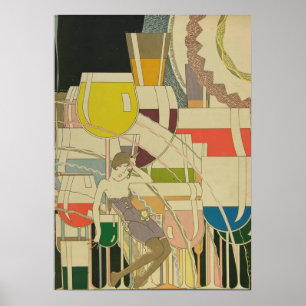 Vintage Art Deco - Para Todos - Psychedelic Wine Poster