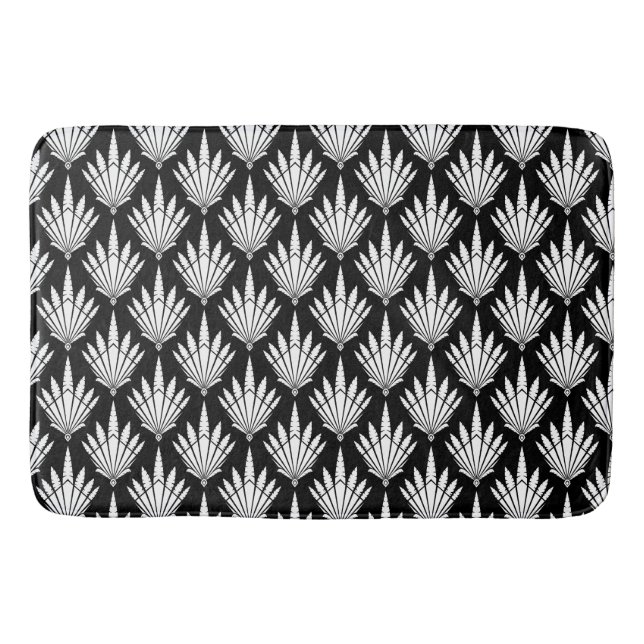 Vintage Art Deco Pattern Bath Mat (Front)