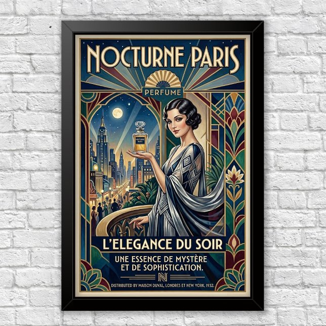 Vintage Art Deco Perfume Advertisement Poster (Creator Uploaded)