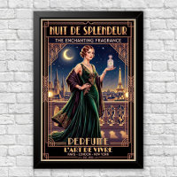 Vintage Art Deco Perfume Advertisement Poster