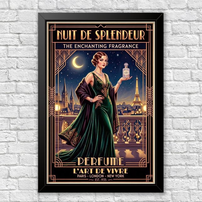 Vintage Art Deco Perfume Advertisement Poster (Creator Uploaded)
