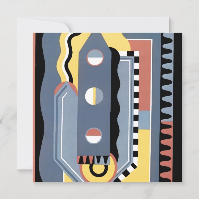 Vintage Art Deco Pochoir Jazz Geometric Patterns (Front)