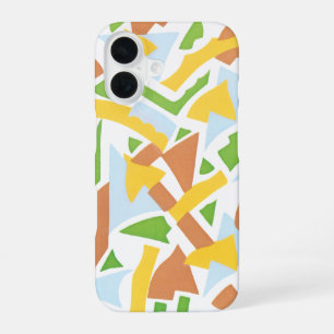 Vintage Art Deco Pochoir Jazz Geometric Shapes iPhone 16 Case