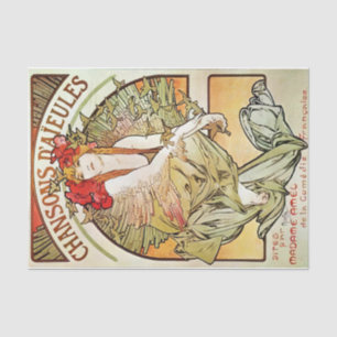 Vintage Art Deco Poster 2 Tissue Paper