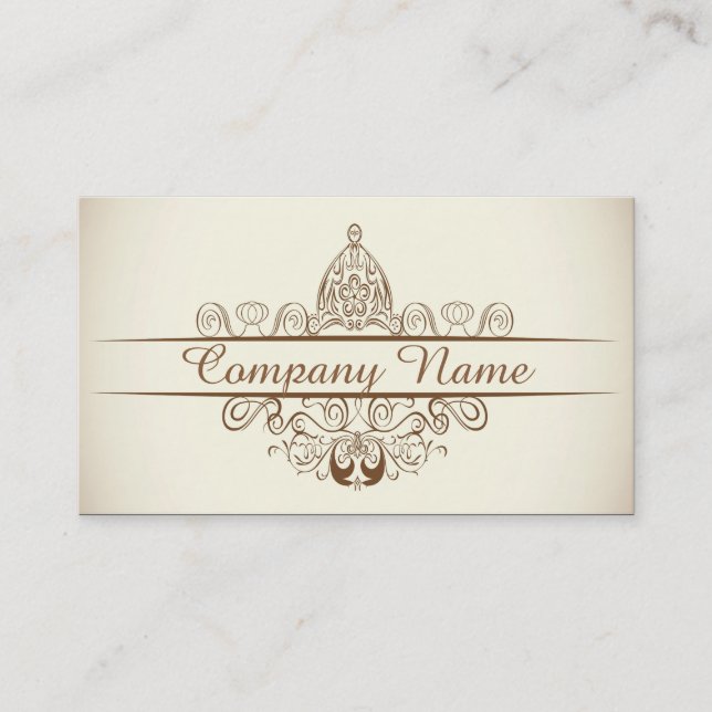 Vintage Art Deco Restaurant Business Card (Front)