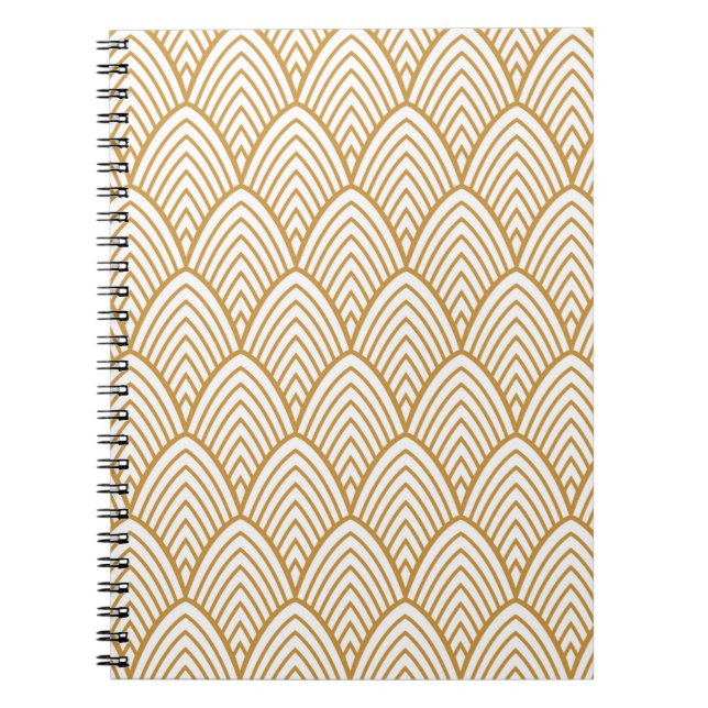 Vintage art deco seamlesspattern notebook (Front)