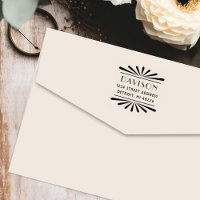 Vintage Art Deco Shell Frame Return Address