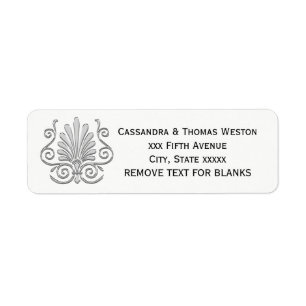 Vintage Art Deco Silver Plume Arabesque