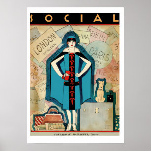 Vintage Art Deco - Social - Travel Poster