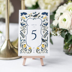 Vintage Art Deco Table Number Card
