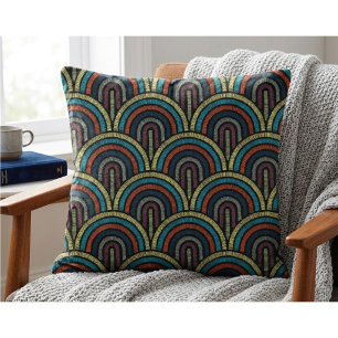 Vintage Art Deco Throw Pillow