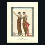 Vintage Art Deco Vesper Evening Dress Fashion Poster<br><div class="desc">This is a digitally enhanced print of a vintage 1923 Art Deco Vesper evening dresses fashion plate.</div>
