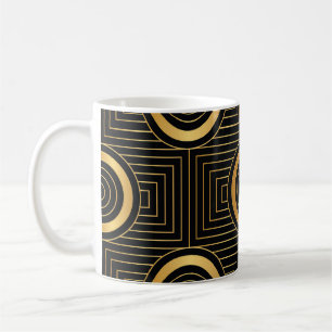 Vintage Art Deco Wallpaper Pattern Coffee Mug