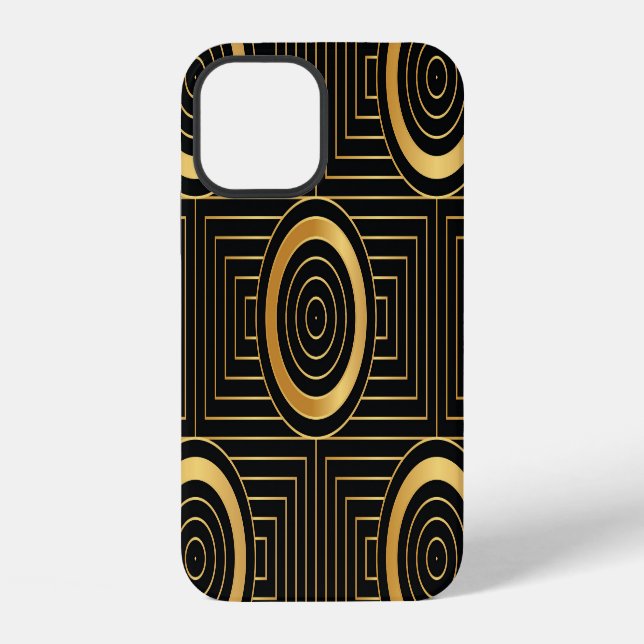 Vintage Art Deco Wallpaper Pattern iPhone Case (Back)