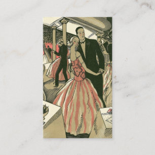 Vintage Art Deco Wedding, Newlyweds First Dance Enclosure Card