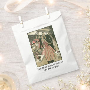 Vintage Art Deco Wedding, Newlyweds First Dance Favour Bags