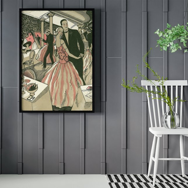 Vintage Art Deco Wedding, Newlyweds First Dance Poster (Creator Uploaded)