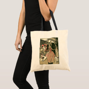 Vintage Art Deco Wedding, Newlyweds First Dance Tote Bag