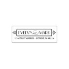 Vintage Art Deco Wedding Return Address