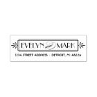 Vintage Art Deco Wedding Return Address