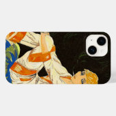 Vintage Art Deco Woman, Smoking by S. Chompre Case-Mate iPhone Case (Back (Horizontal))