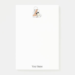 Vintage Art Deco Woman with Flowers Wearing Hat C Post-it Notes