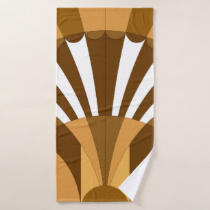 Vintage art decor pattern bath towel