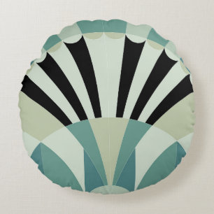 vintage art decor pattern illustration design elem round cushion
