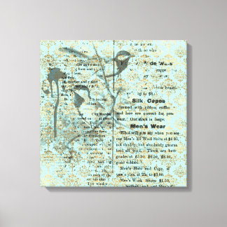 Vintage Art design on Stretched Canvas