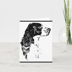 Vintage Art English Springer Spaniel Card