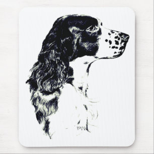 Vintage Art English Springer Spaniel Dog Mouse Mat
