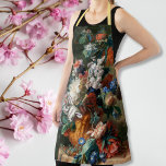 Vintage Art Flowers Florist Artist Painter Custom Apron<br><div class="desc">Create your own custom, personalised, elegant faux gold script typography font, vintage art / flowers / floral art lovers', machine washable, top quality polyester, all-over print apron, featuring a beautiful vintage intricate detailed oil on wood painting, by Jan van Huysum, of a bouquet of flowers in an urn. To customise,...</div>