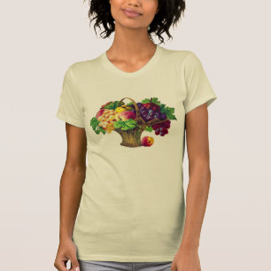 Vintage Art Fruit Basket T-Shirt