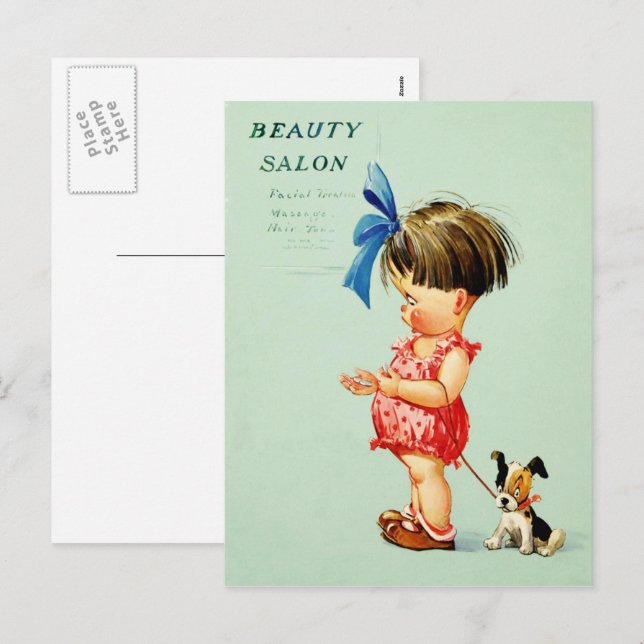 Vintage Art Fun Valentine's Day Holiday Postcard (Front/Back)