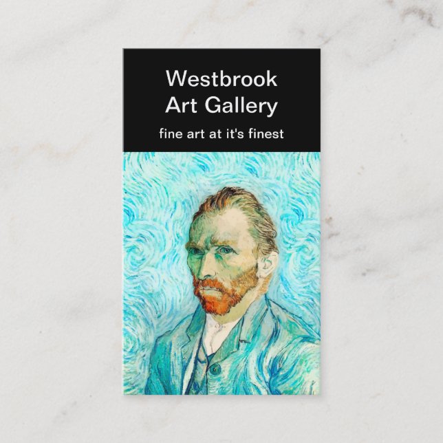 Vintage Art Gallery Business Cards (Front)