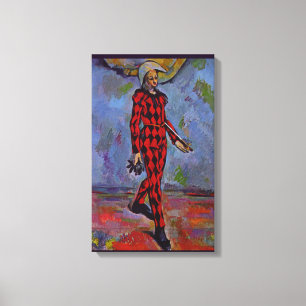 Vintage Art - Harlequin by Paul Cezanne Canvas Print