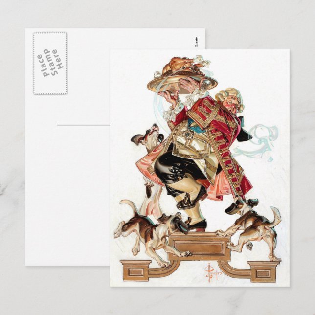 Vintage Art Humourous Thanksgiving Postcards (Front/Back)