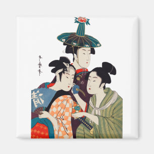 VINTAGE ART JAPANESE MAGNET