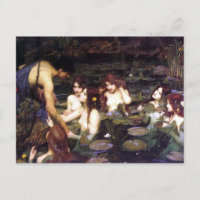 Vintage Art John W. Waterhouse Hylas and Nymphs