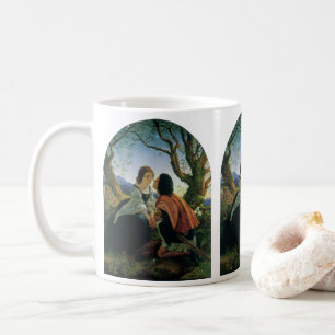 Vintage Art, Lovers at Dusk, Sir Joseph Noel Paton Coffee Mug