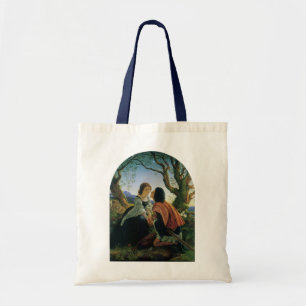 Vintage Art, Lovers at Dusk, Sir Joseph Noel Paton Tote Bag